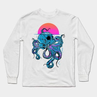 Skull Octopus Long Sleeve T-Shirt
